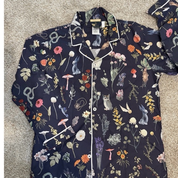 Pottery Barn Teen Herbology Pajama Set - Blue and Multicolor - Picture 2 of 2